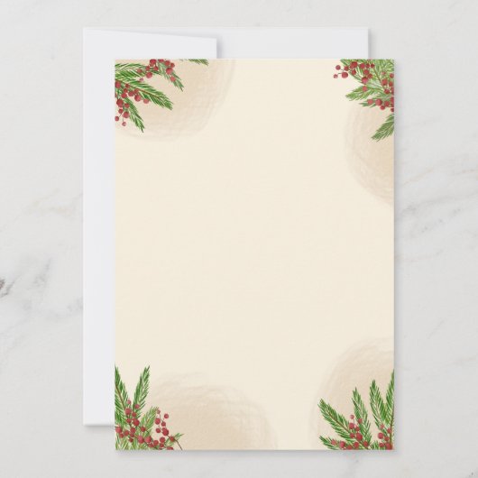 ウェスタンホリデーホームダウン、クリスマスカントリーカウボーイ 招待状 (裏面)