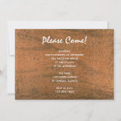 ウェスタンホースサドルバーンバースデーパーティー 招待状 (裏面)