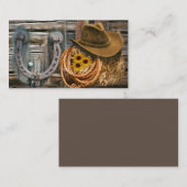 ウェスタンホースシューカウボーイハットラッソ 名刺 (正面/裏面)