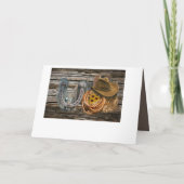 ウェスタンホースシューカウボーイハットラッソ 招待状 (裏面)