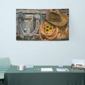 ウェスタンホースシューカウボーイハットラッソ 横断幕 (トレードショー)