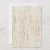 ウェスタンホースシューズとパープルデイジーウェディング 招待状 (裏面)