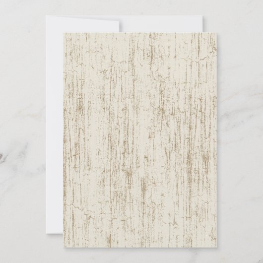 ウェスタンホースシューズとパープルデイジーウェディング 招待状 (裏面)