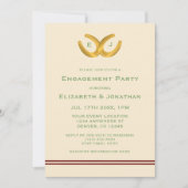 ウェスタンホースシューズのエンゲージメントパーティー 招待状 (正面)