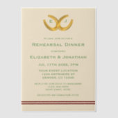 ウェスタンホースシューズリハーサルディナー ベラム紙招待状 (正面)