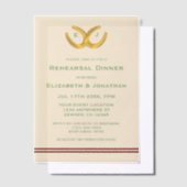 ウェスタンホースシューズリハーサルディナー ベラム紙招待状 (オフセット)