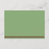 ウェスタンホースシューズ結婚式のレセプション エンクロージャーカード (裏面)