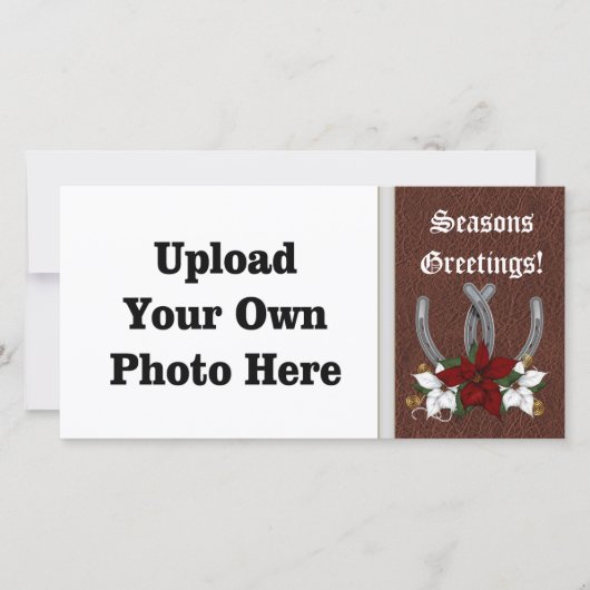 ウェスタンホースシューホリデーフォトカード シーズンカード (正面)