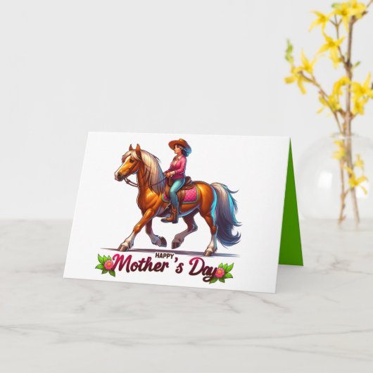 ウェスタンホースハッピーマザーズデイ5 カスタム カード (黄色い花)