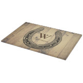 ウェスタンホースランチホースシュー&バーンウッドプランクス カッティングボード (角)