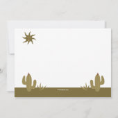 ウェスタンホーダウン 招待状 (裏面)