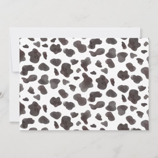 ウェスタンボウズピンク女性のカーボーイ誕生日写真 サンキューカード (裏面)