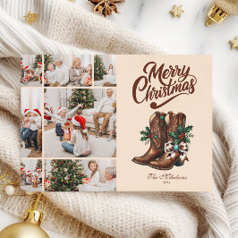 ウェスタンボウ&ブーツクリスマス7写真 シーズンカード