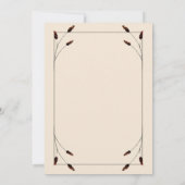 ウェスタンボヘミアンホースシュー モノグラム ブライダルシャワー 招待状 (裏面)