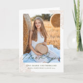 ウェスタンボホカントリーレース写真卒業 サンキューカード (正面)