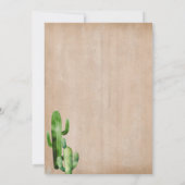 ウェスタンボホーブーツアンドバブリーブライダルシャワー 招待状 (裏面)