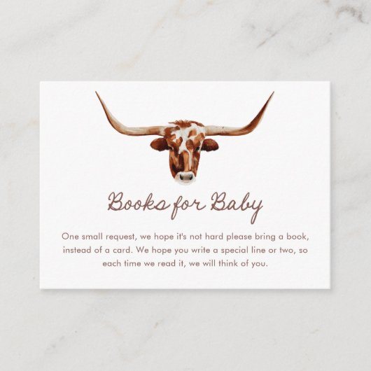 ウェスタンボーイ赤ちゃんシャワーベビー エンクロージャーカード (正面)