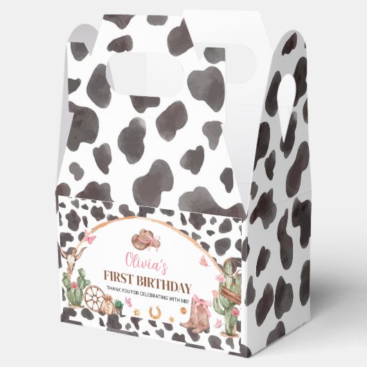 ウェスタンボーズピンク女性のカーボーイ誕生日 フェイバーボックス (オープン)