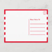 ウェスタンポニーウォーターカラー白黒ホースハローP ポストカード (裏面)