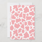 ウェスタンマイファーストロデオ誕生日ガール（ピンク） 招待状 (裏面)