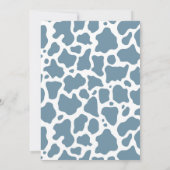 ウェスタンマイファーストロデオ誕生日ボーイ（青） 招待状 (裏面)