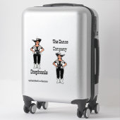 ウェスタンマジョレット/ダンサースティッカー黒シルバーA シール (スーツケース)