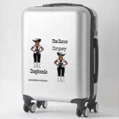 ウェスタンマジョレット/ダンサースティッカー黒シルバーA シール (スーツケース)