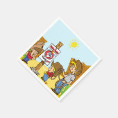 ウェスタンマットンブスティンロデオキッズ スタンダードカクテルナプキン (角)