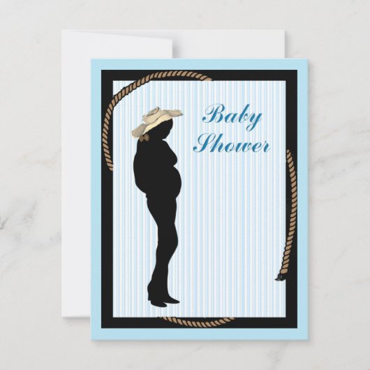 ウェスタンママベビーシャワー招待状 招待状 (正面)