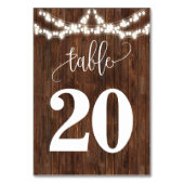 ウェスタンメイスンジャー国結婚式テーブル番号 テーブルナンバー (裏面)