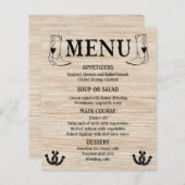 ウェスタンメニューカントリーウェディングカウボーイブーツウッド (正面/裏面)