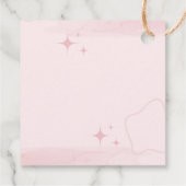 ウェスタンモダン女性のカーボーイピンクブーツハットカスタム フェイバータグ (裏面)