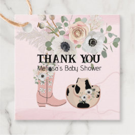 ウェスタンモダン女性のカーボーイピンクブーツハットカスタム フェイバータグ