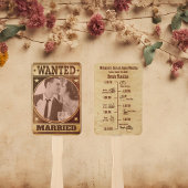 ウェスタンユニークスタイルウェディングプログラムハンドファン ハンドファン