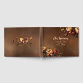 ウェスタンラスティック フラワーパーソナライズド ゲストブック (全面)