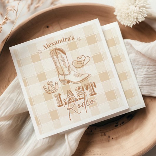 ウェスタンラストロデオバチェロレッテ スタンダードカクテルナプキン