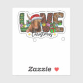 ウェスタンラブクリスマススコティッシュカウハイランドキャットル シール (シート)