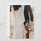 ウェスタンランチカップル写真結婚式招待状 招待状 (裏面)