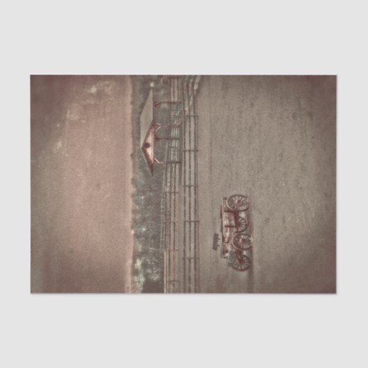 ウェスタンランチヴィンテージカントリーファ素朴ームワゴン 薄葉紙 (正面)