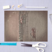 ウェスタンランチヴィンテージカントリーファ素朴ームワゴン 薄葉紙 (クラフト)