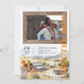 ウェスタンランチ結婚式の日付を保存 (正面)