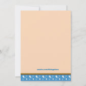 ウェスタンリトルカウボーイベビーシャワー招待状 招待状 (裏面)