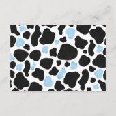 ウェスタンリトルカウボーイロデオパーティーおむつラッフル エンクロージャーカード (裏面)