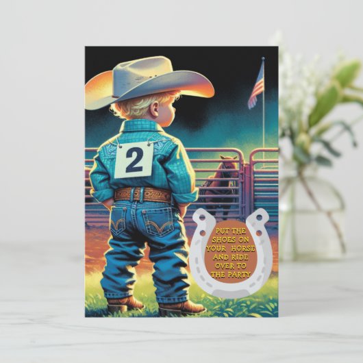 ウェスタンリトルカウボーイ2ndバースデーロデオカスタム 招待状 (スタンド正面)