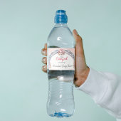 ウェスタンリトル女性のカーボーイピンクコースタルベビーシャワー ペットボトルラベル