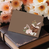 ウェスタンレザーブックスベビーシャワーベビー エンクロージャーカード