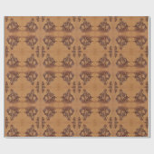 ウェスタンレザー乗馬ロデオカウボーイ ラッピングペーパー (フラット)