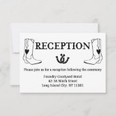 ウェスタンレセプションカントリーウェディング 招待状 (正面)