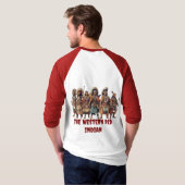 ウェスタンレッドインディアン戦闘機の勇気の統一 – Tシャツ (裏面フル)