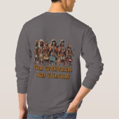 ウェスタンレッドインディアン戦闘機の勇気の統一 –  Tシャツ (裏面)